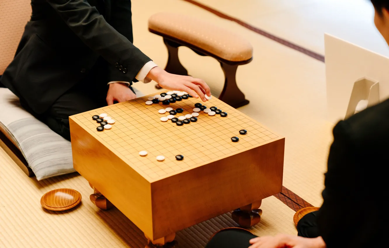 Фото обои Board, Baduk, Weiqi, Китайская игра, Игра Го, Мастера Го