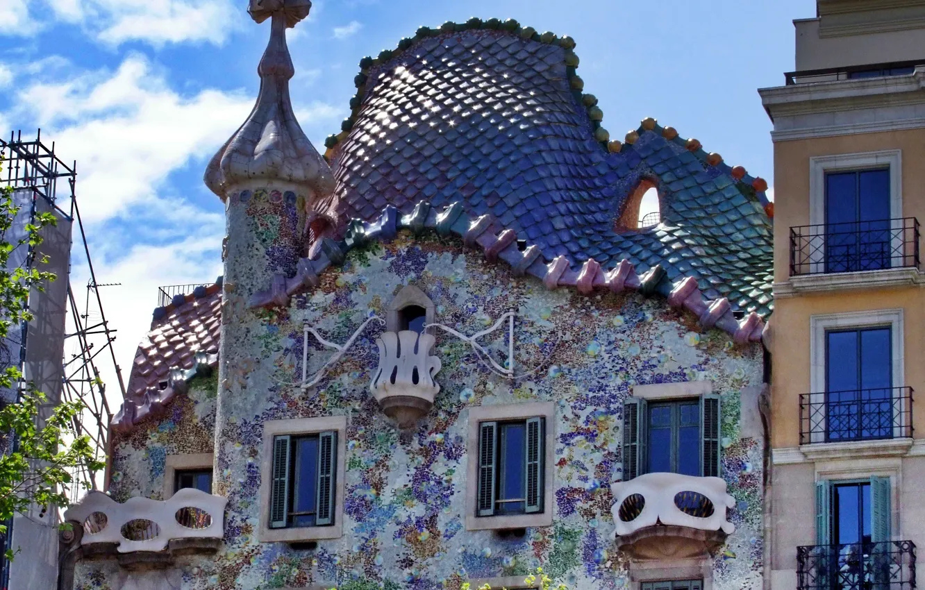 Фото обои Barcelona, Spain, Gaudí