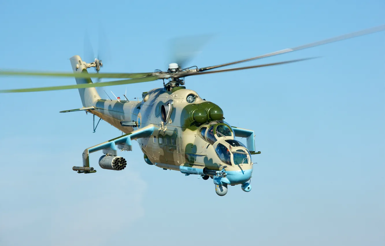 Фото обои вертолет, Ми-24, украина, Ми-24ПУ1