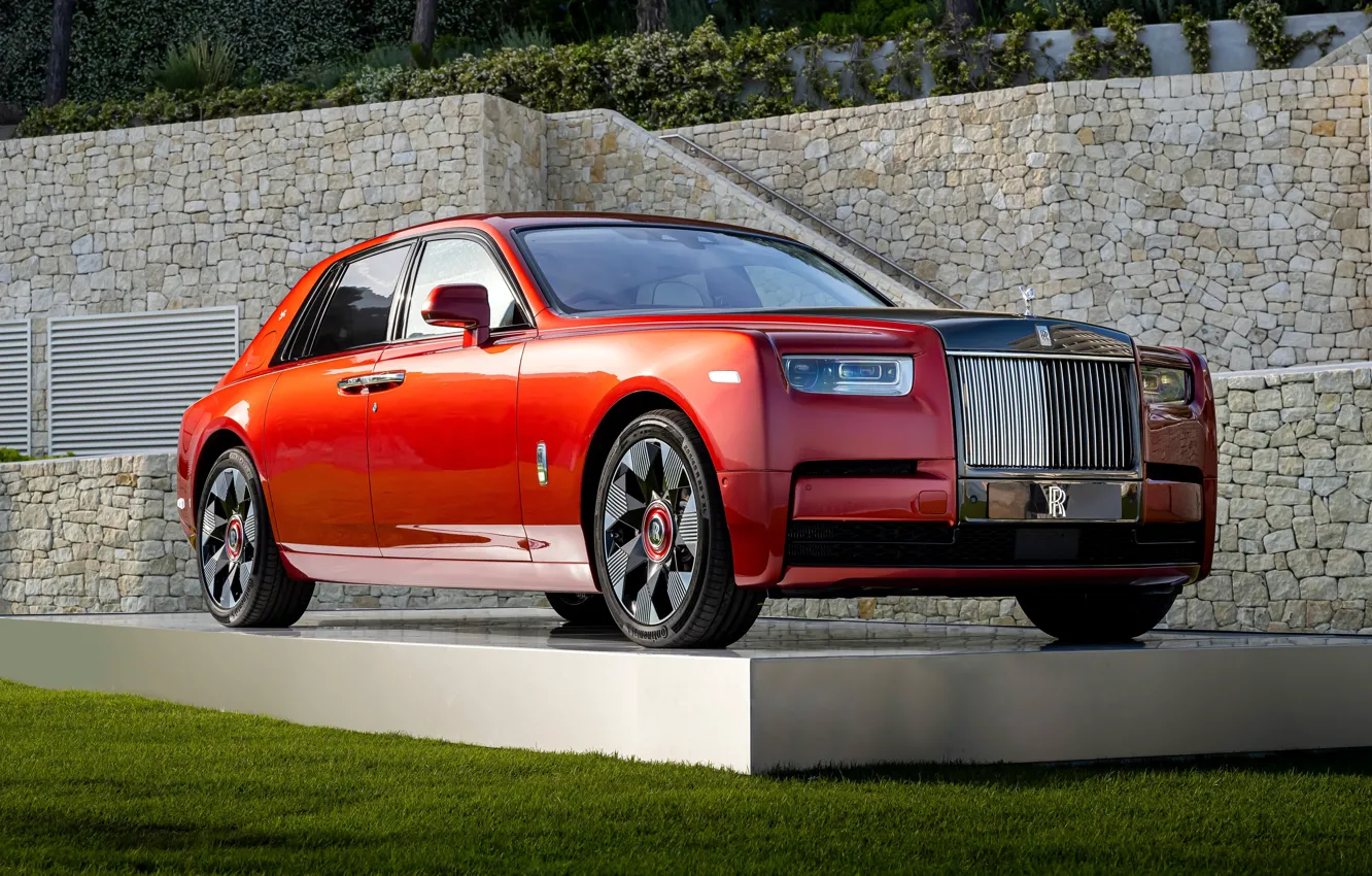 Фото обои Phantom, Rolls Royce, 2022, Luxury Car
