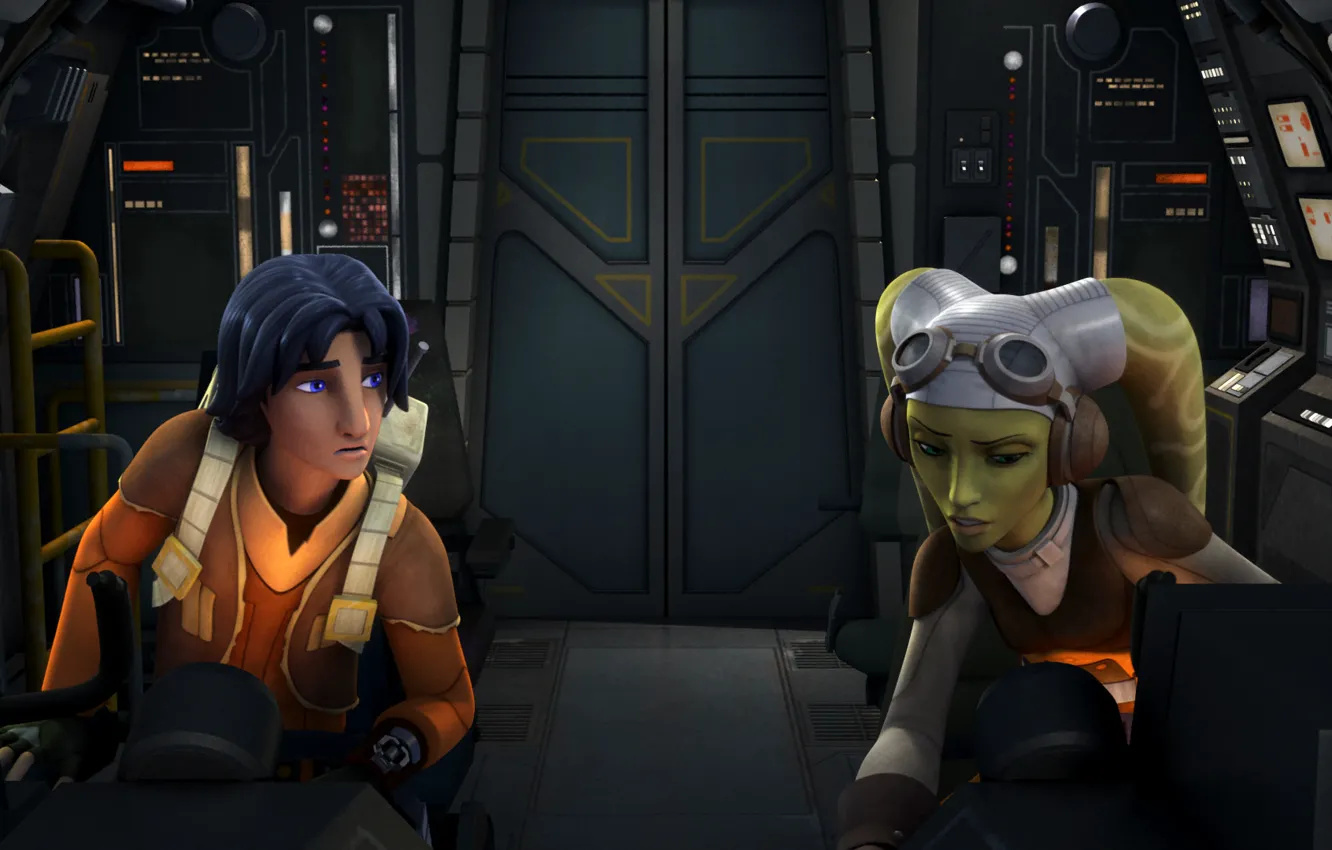 Фото обои Гера, animated series, Звездные войны: Повстанцы, Star Wars: Rebels, Эзра