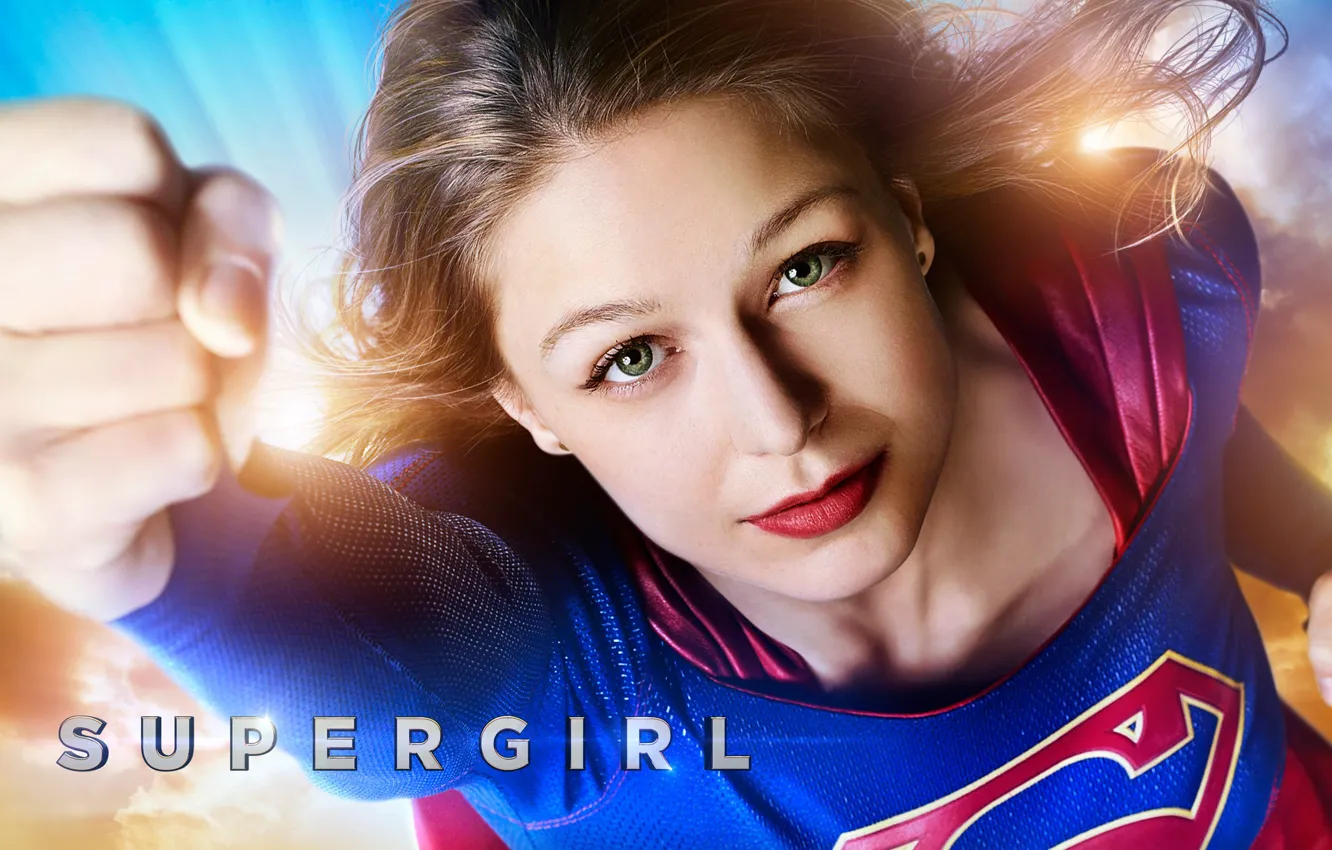 Фото обои костюм, сериал, постер, TV Series, Supergirl, Melissa Benoist, Мелисса Бенойст, Супергёрл