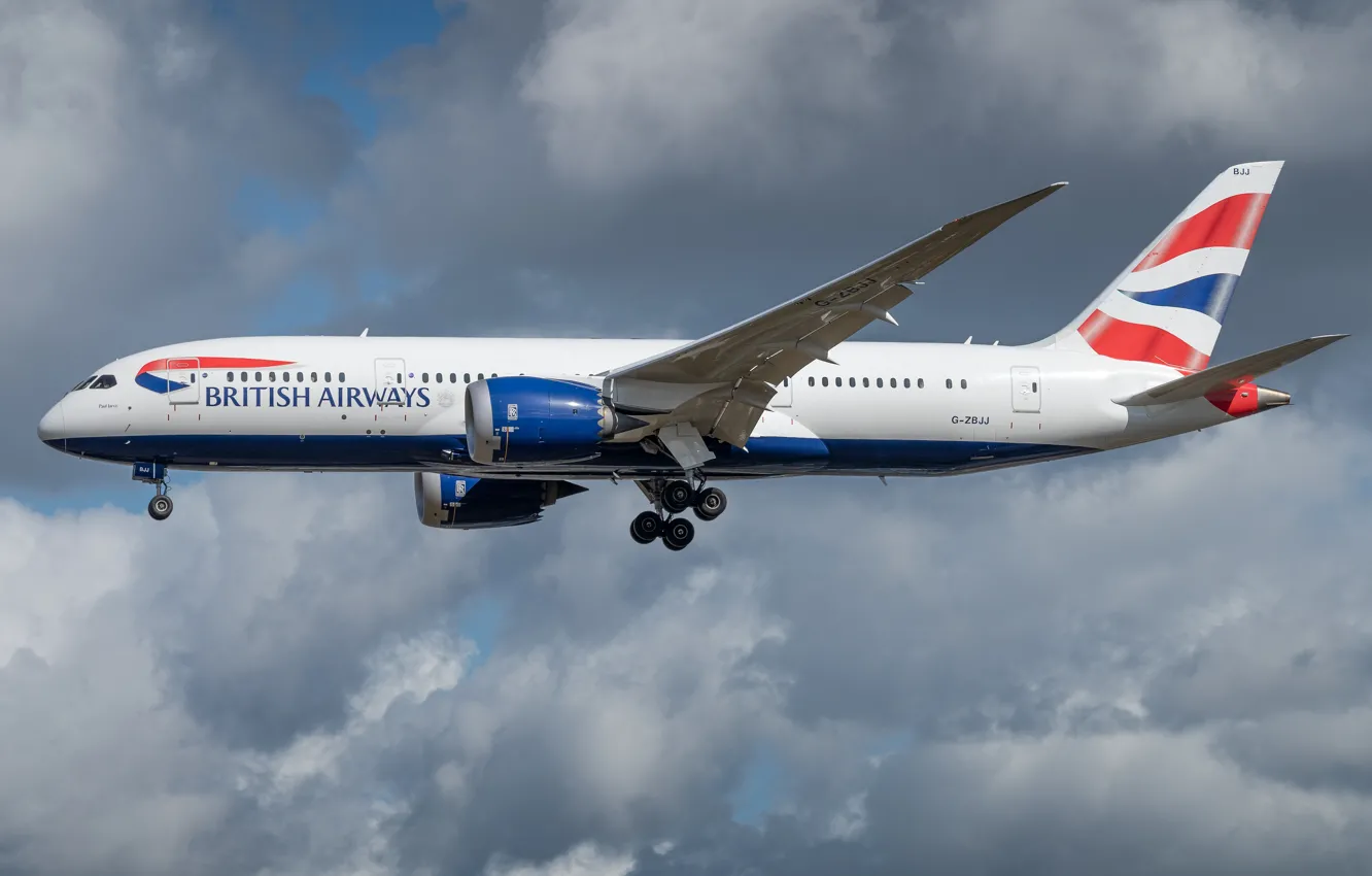 Фото обои Boeing, British Airways, 787-8