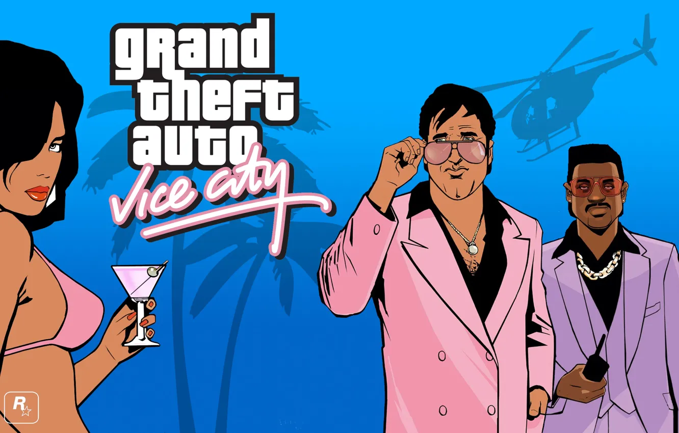 Фото обои Art, GTA, Grand Theft Auto, Vice City, Stella, Bella, Sonny Forelli, Lance Vance