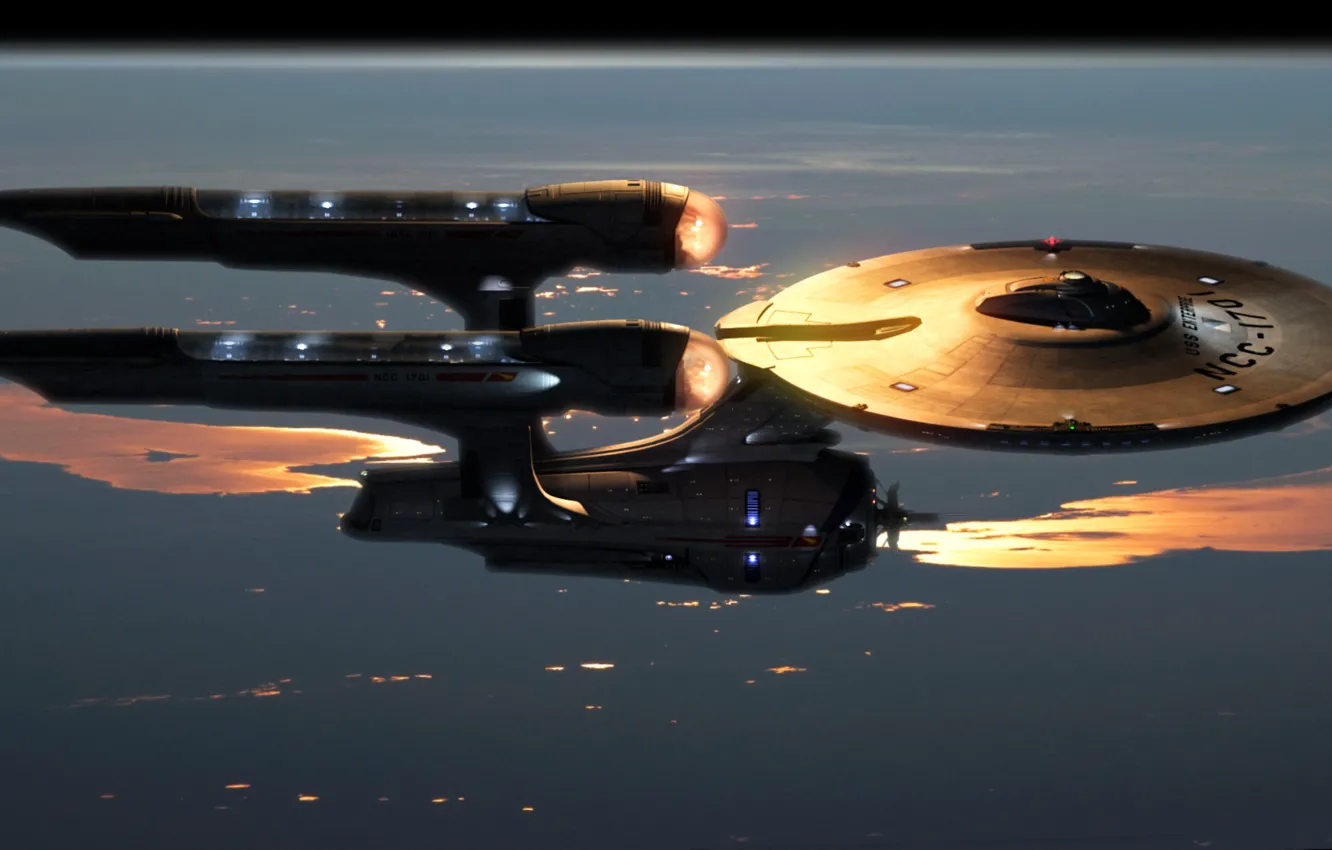 Фото обои Enterprise, Звездный путь, Star Trek, энтерпрайз