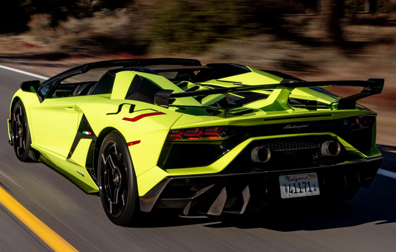 Фото обои Lamborghini, 2020 Lamborghini Aventador SVJ, svj