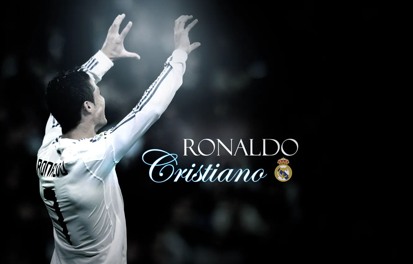 Фото обои футбол, роналдо, real madrid, football, ronaldo, cristiano ronaldo, тёмный фон, cristiano