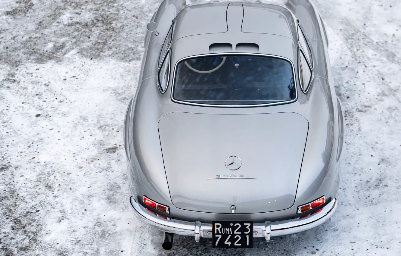 Фото обои Mercedes-Benz, 300SL, sports car, Mercedes-Benz 300 SL, Gullwing