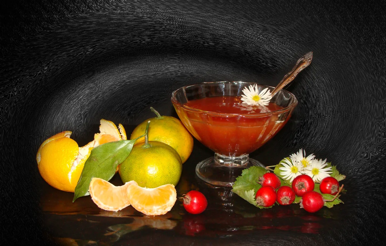 Фото обои осень, вкус, варенье, мандарин, боярышник, авторское фото Елена Аникина