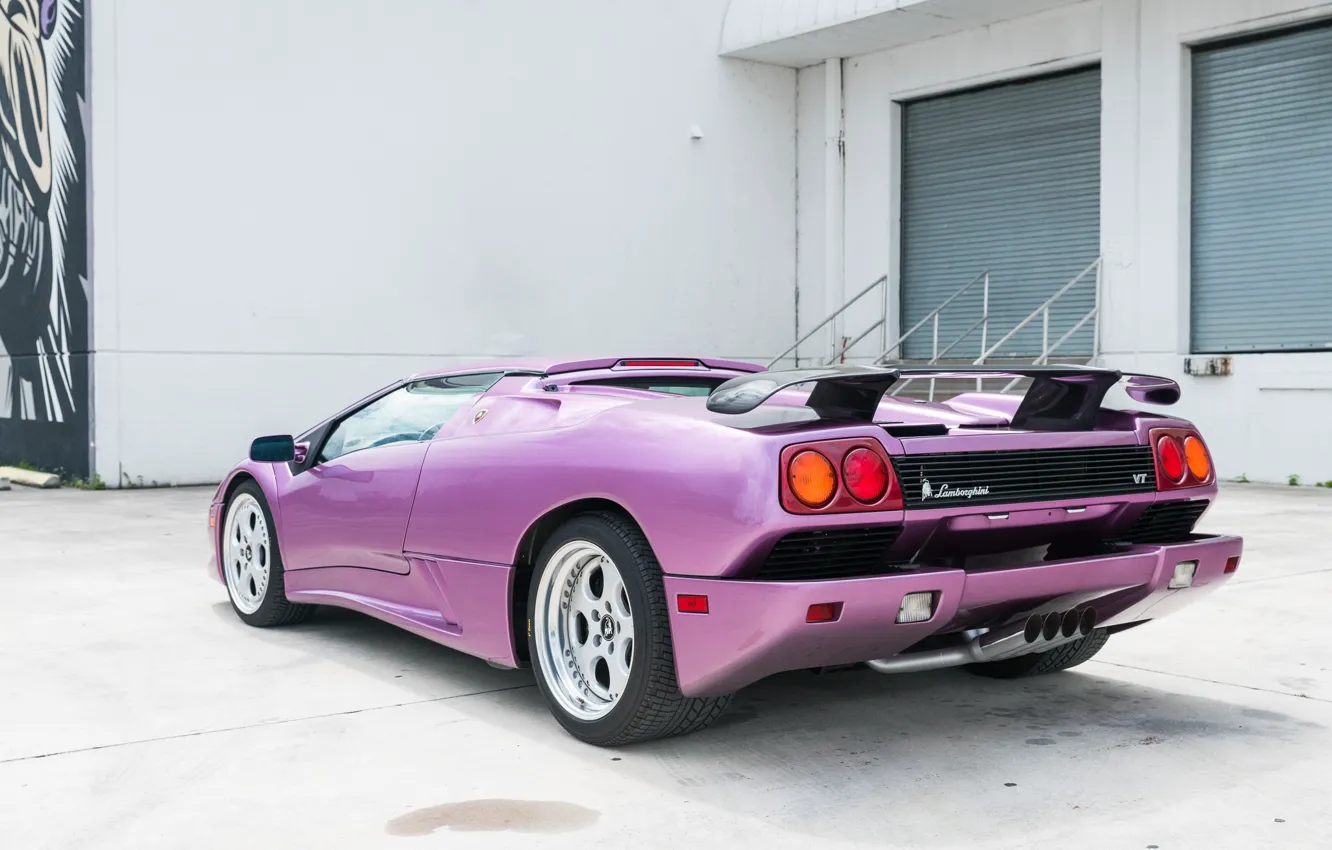 Фото обои Lamborghini, Diablo, purple, Lamborghini Diablo VT Roadster