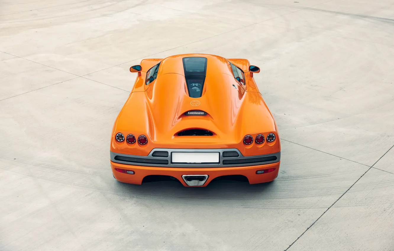 Фото обои зад, Koenigsegg, автомобиль, orange, выхлопные трубы, rear view, CCR, Koenigsegg CCR