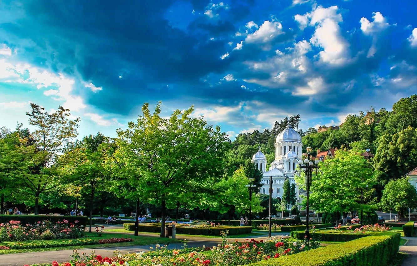 Фото обои City, Romania, Botanical Garden, Galati