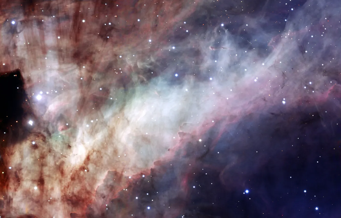 Фото обои туманность, Хаббл, телескоп, сине-голубая