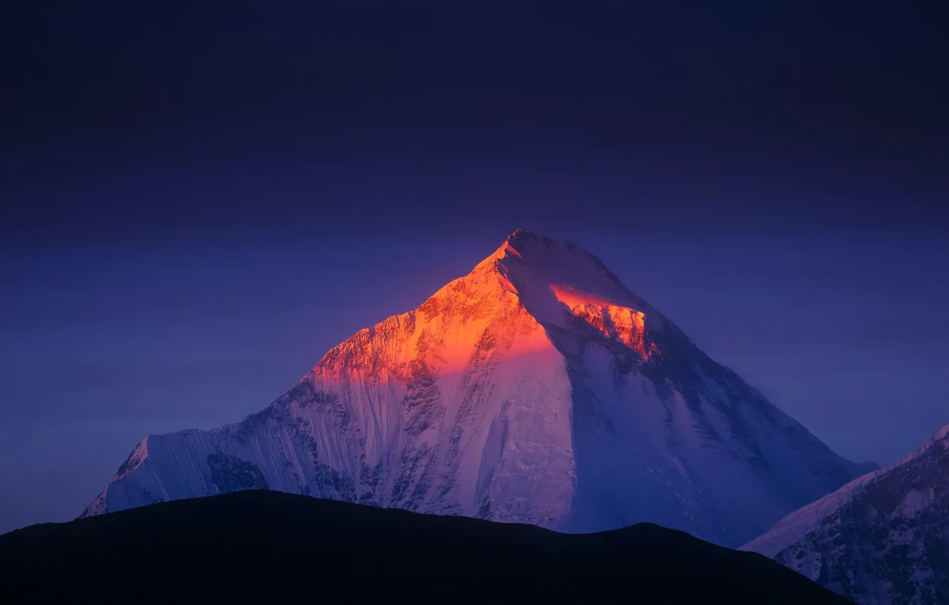 Фото обои свет, снег, горы, тень, light, mountains, snow, shadow