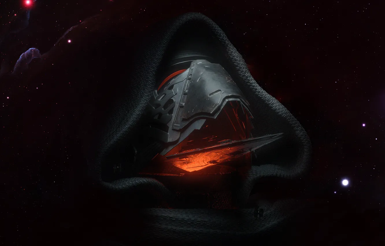 Фото обои Star Wars, Fantasy, Space, Art, Ситх, Star Destroyer, Sith, Spaceship