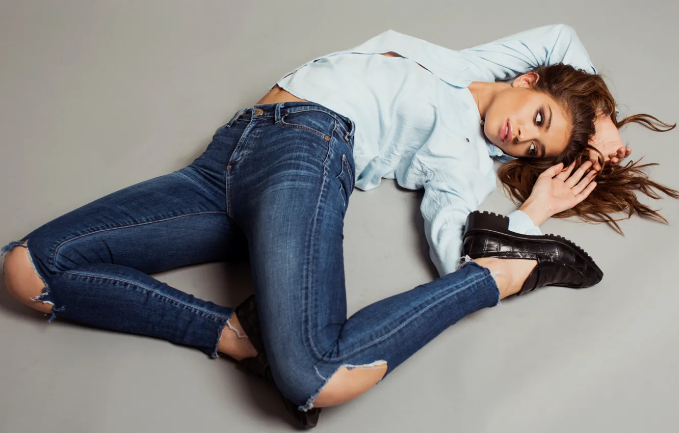 Фото обои women, model, Daniela Lopez Osorio, Colombian, jeans