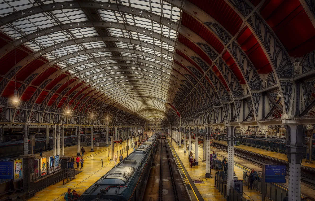 Фото обои london, train, Paddington Station