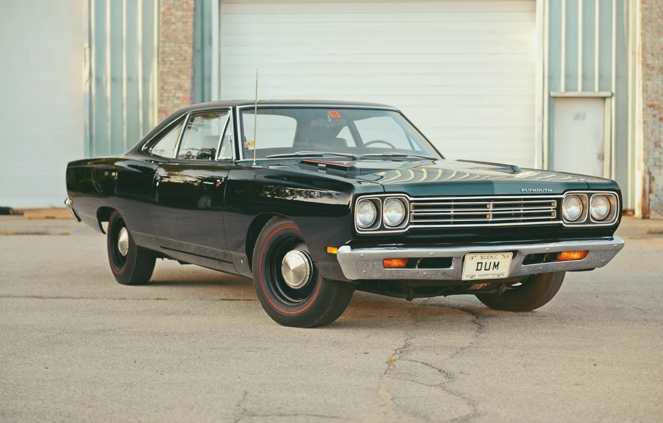 Фото обои Coupe, Plymouth, Old, Road Runner, 383 V8