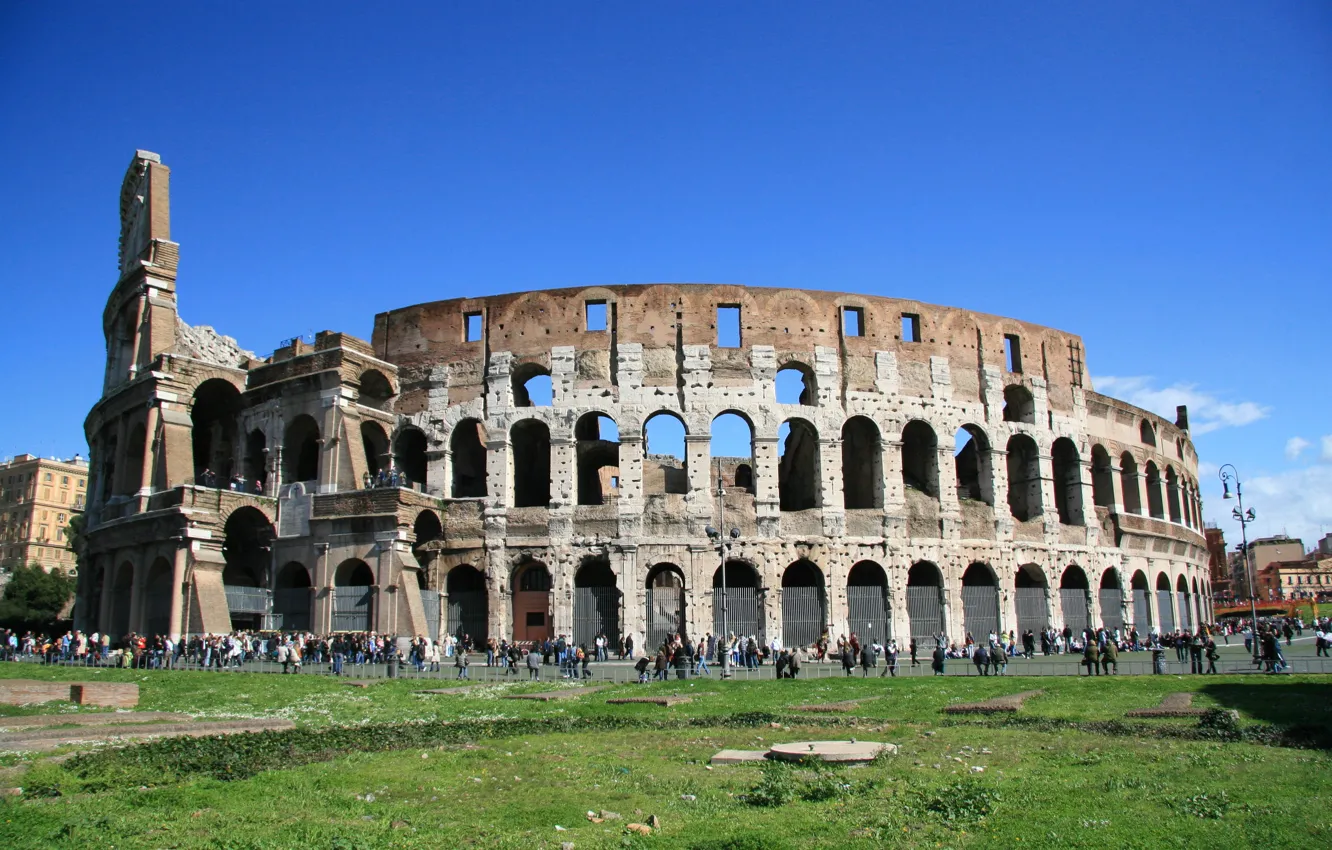 Фото обои Italy, Rome, history, The Colosseum, tourist site
