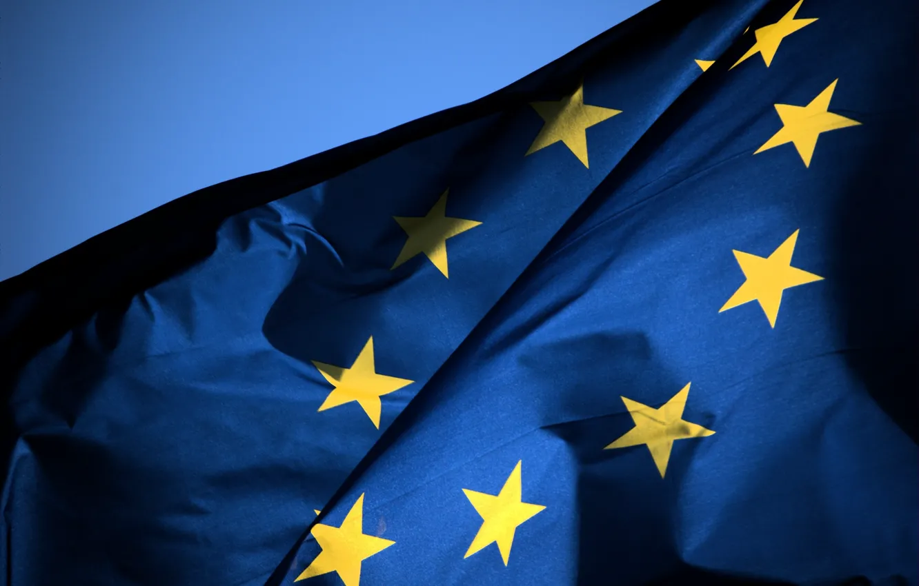 Фото обои Европа, Flag Euro, Флаг Евросоюза