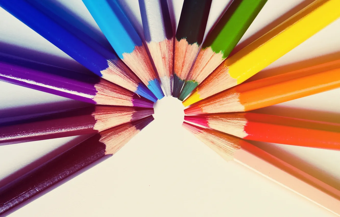 Фото обои фон, widescreen, обои, настроения, цветные, карандаши, wallpaper, разноцветные
