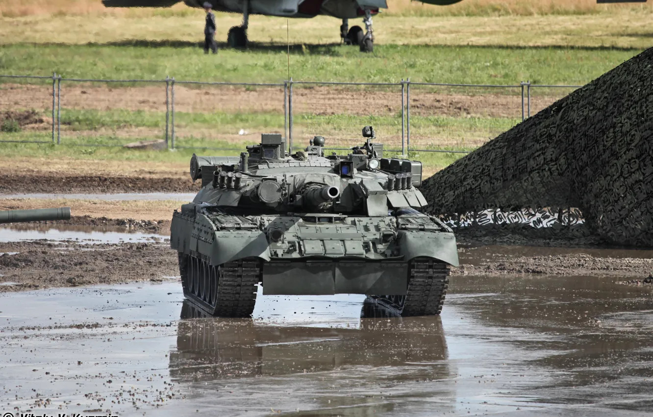 Фото обои танк, Россия, Т80У, выступления