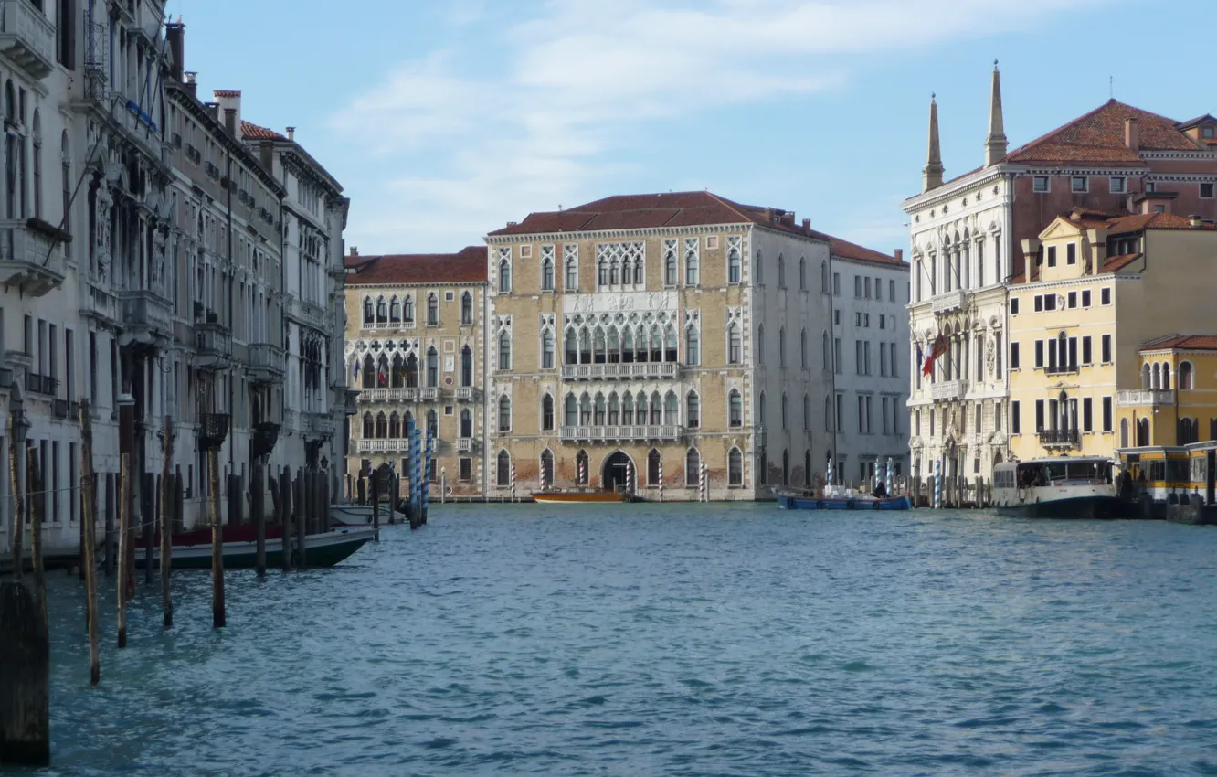 Фото обои Италия, Венеция, Italy, Venice, Italia, Venezia, Grand Canal, Гранд Канал