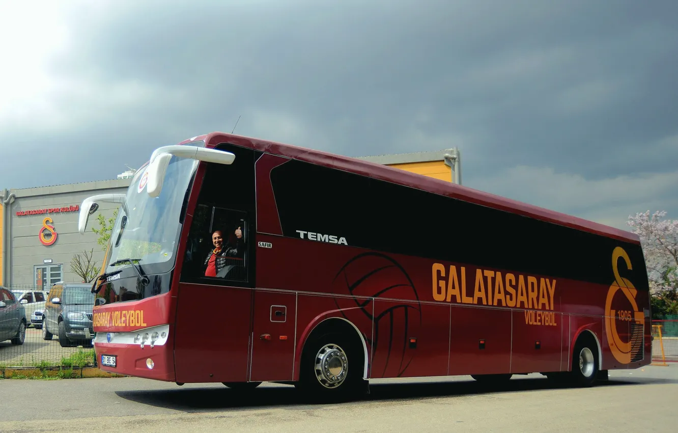 Фото обои bus, coach, Galatasaray, Temsa, Team Bus, Safir