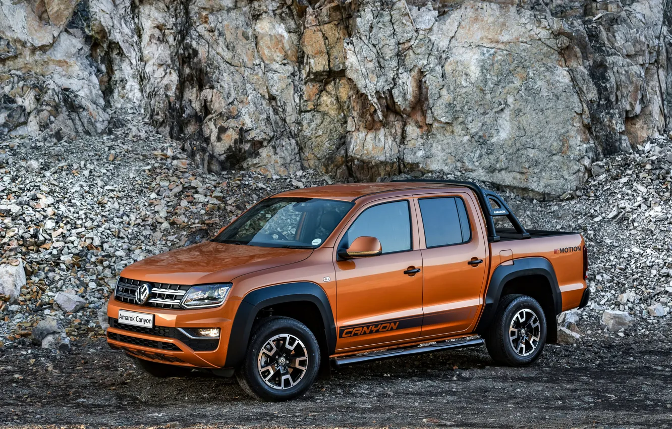 Фото обои Volkswagen, пикап, Amarok, Canyon, 2019, двойная кабина