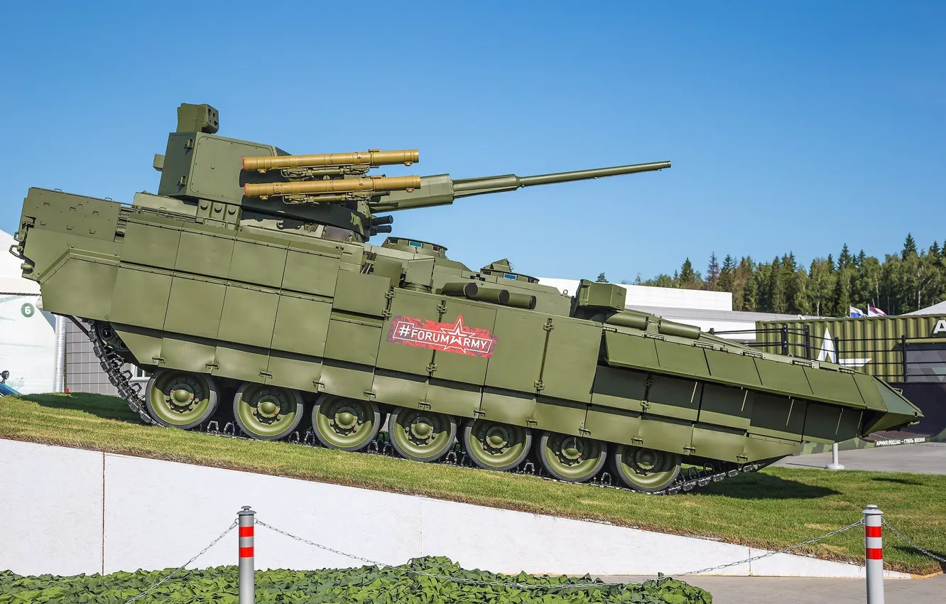 Фото обои БМП, Армия России, Барбарис, Т-15, Выставка вооружений