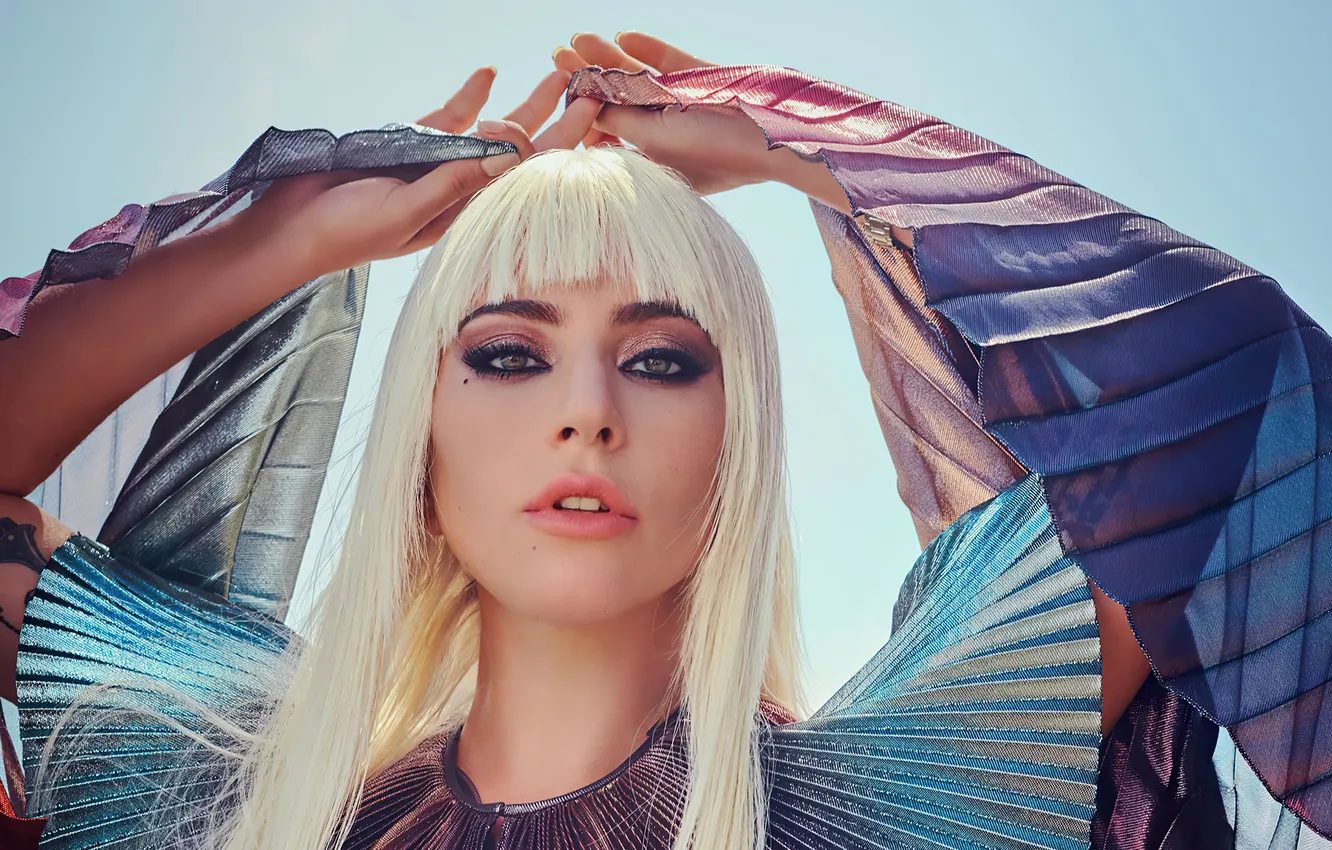 Фото обои певица, блондика, Lady Gaga, Леди Гага