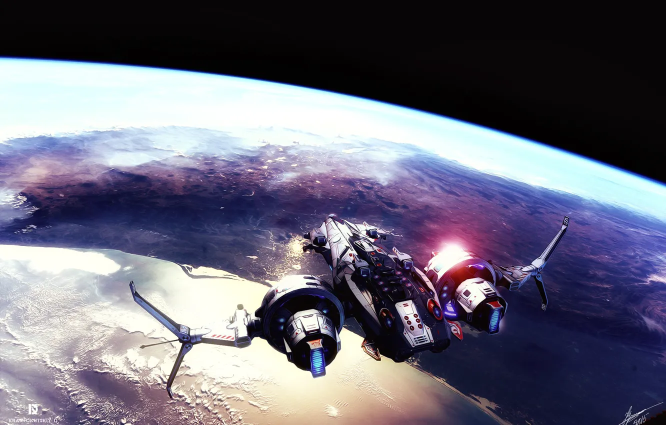 Фото обои space, ship, fanart, sci fi, star conflict