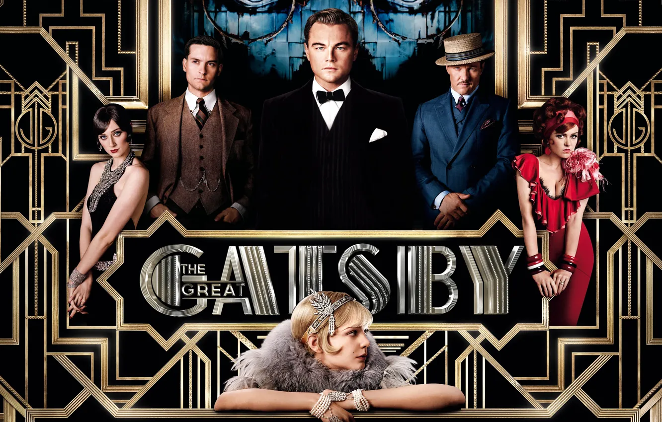 Фото обои постер, драма, Леонардо ДиКаприо, Айла Фишер, Isla Fisher, Leonardo DiCaprio, The Great Gatsby, Carey Mulligan