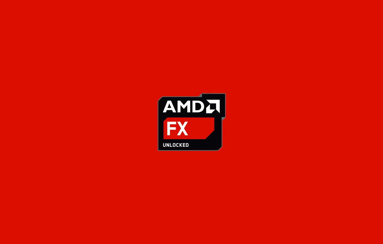 Фото обои красный, фон, процессор, amd
