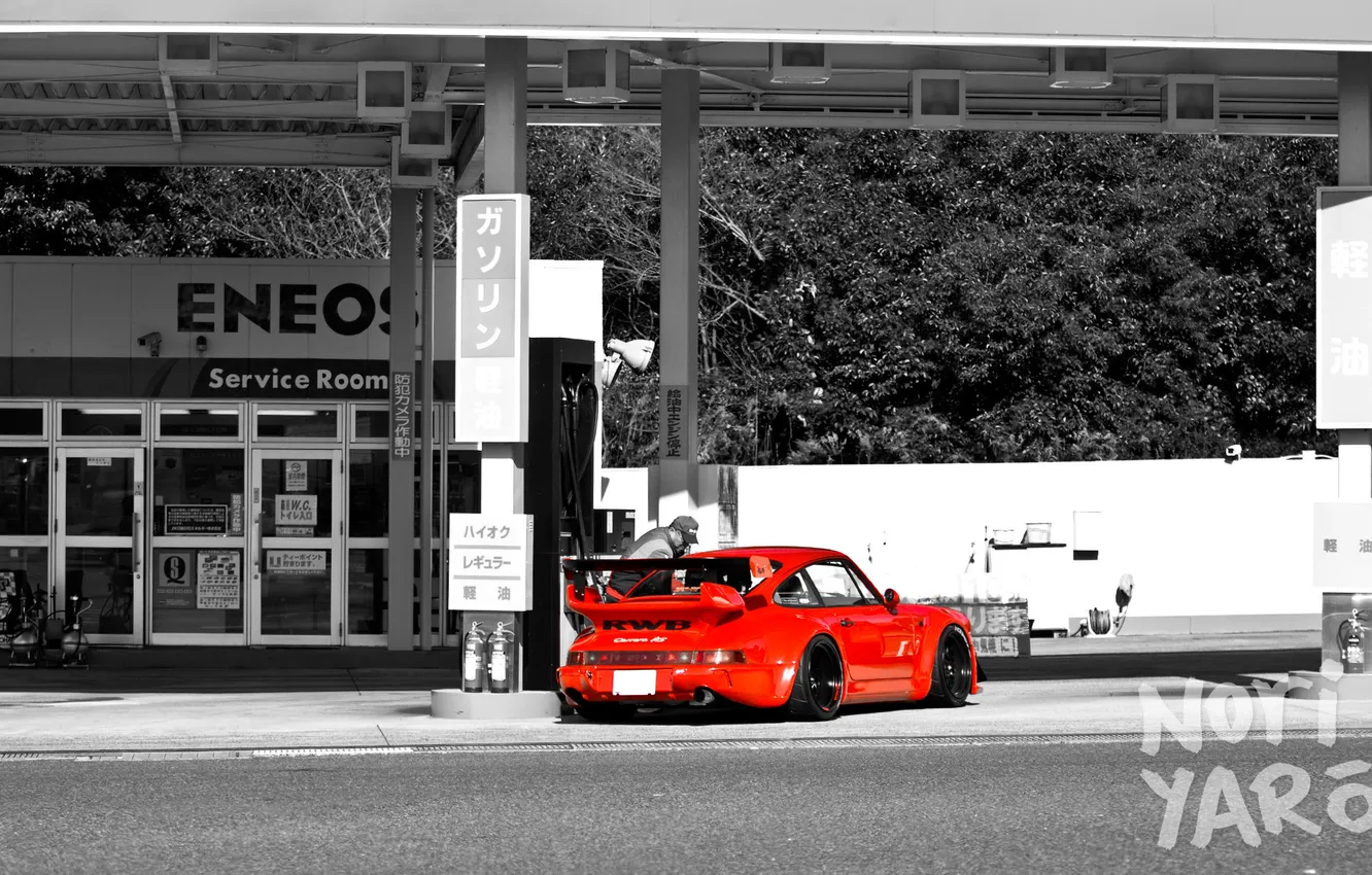 Фото обои 911, Porsche, red, Turbo