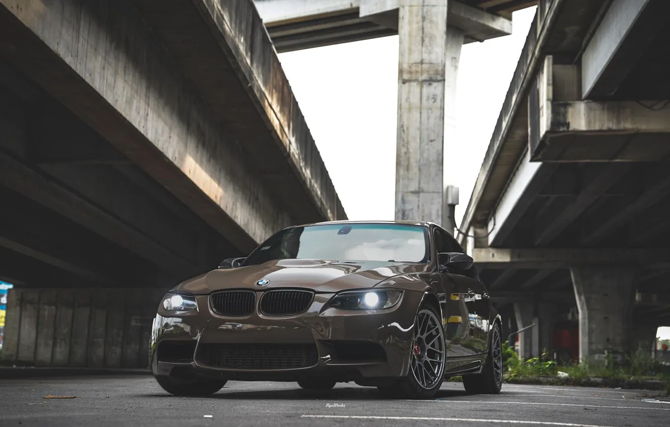 Фото обои BMW, Bridge, E90, Brown