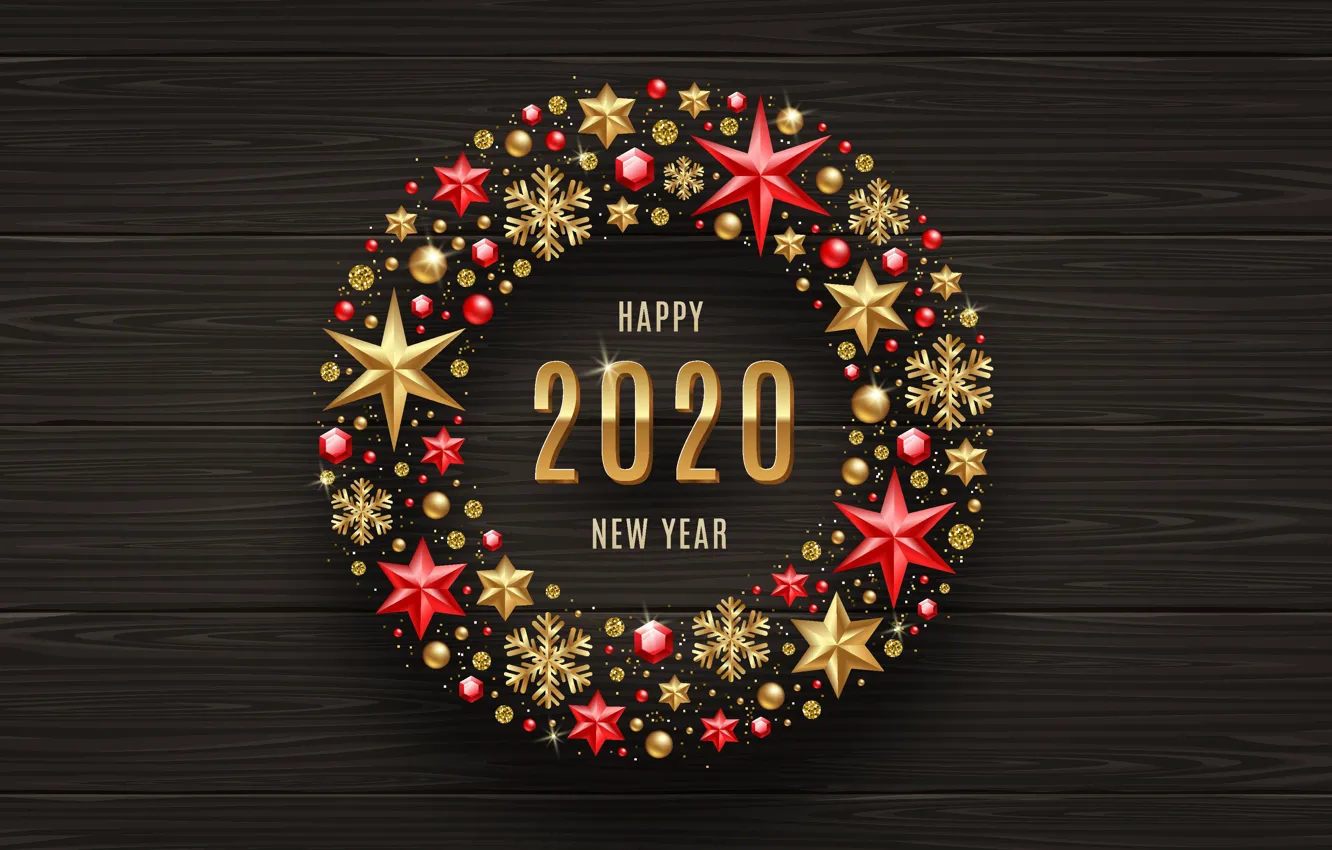 Фото обои звезды, украшения, снежинки, новый год, Рождество, Christmas, New Year, 2020
