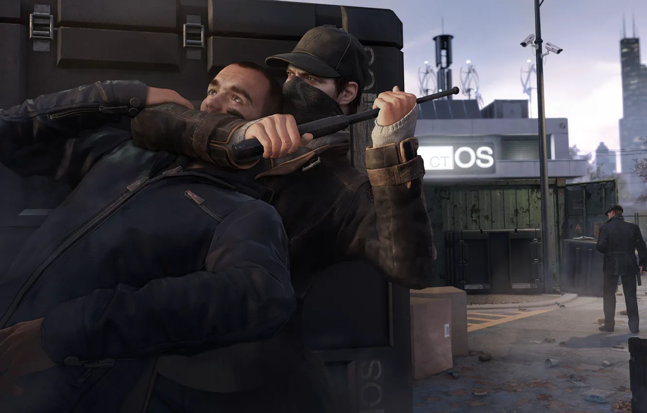 Фото обои Watch Dogs, Ubisoft Montreal, Сторожевые псы, Aiden Pearce, ctOS