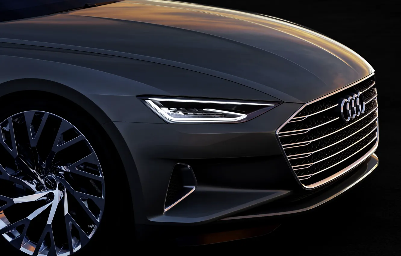 Фото обои Concept, Audi, купе, Coupe, передняя часть, 2014, Prologue