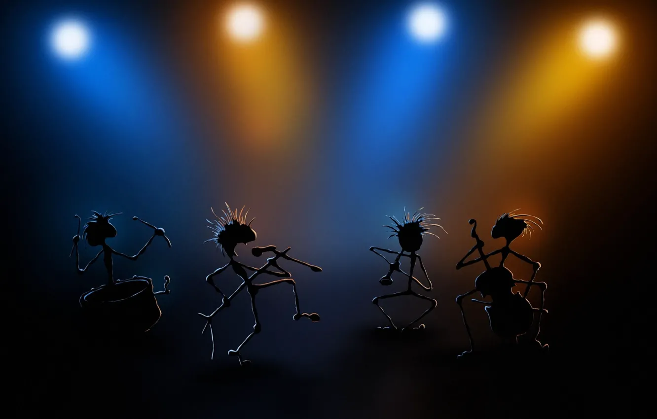 Фото обои огни, музыка, сцена, light, band, Группа, stage, performance