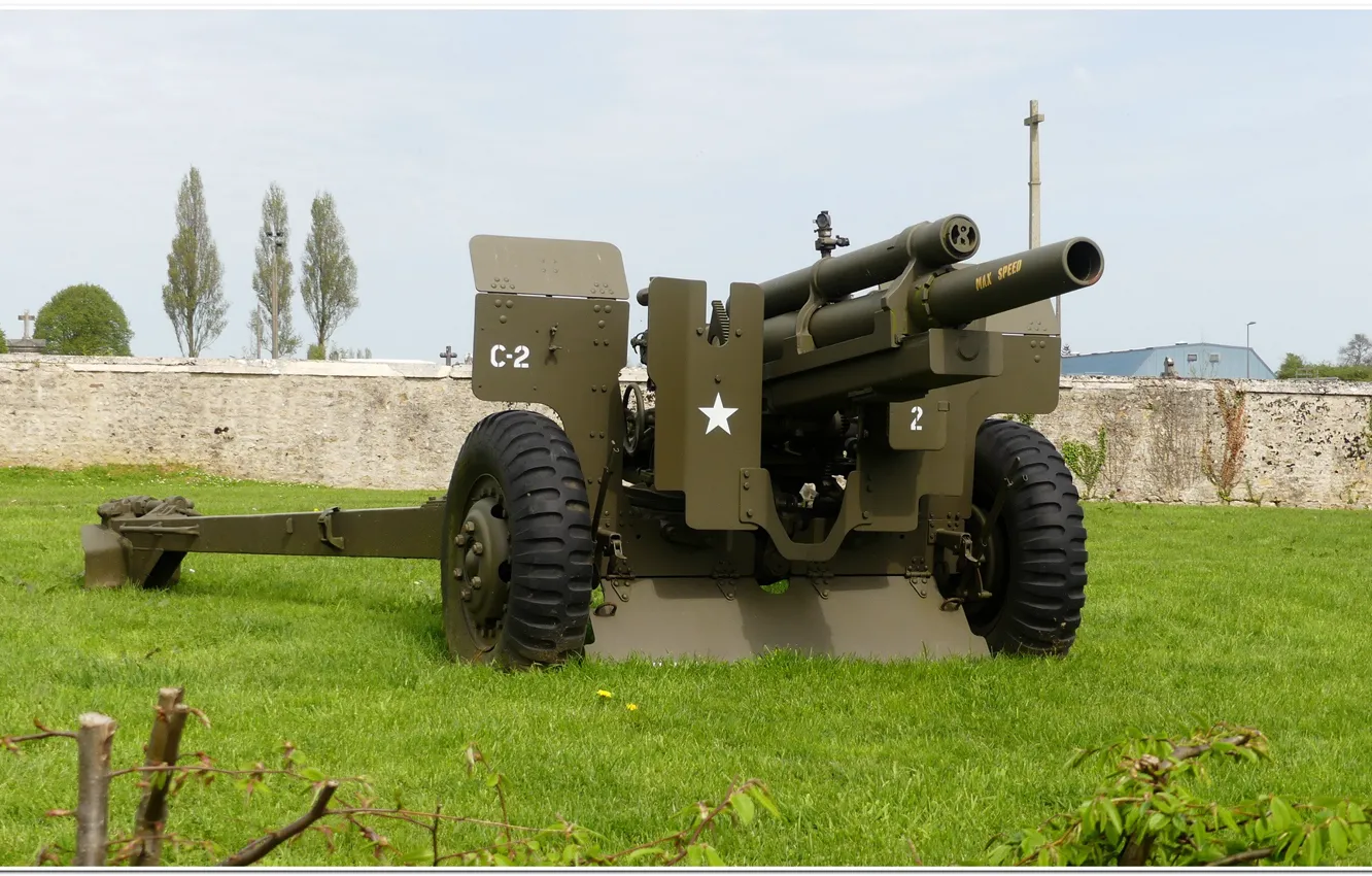 Фото обои gun, normandy, ww2, artillery, overlord