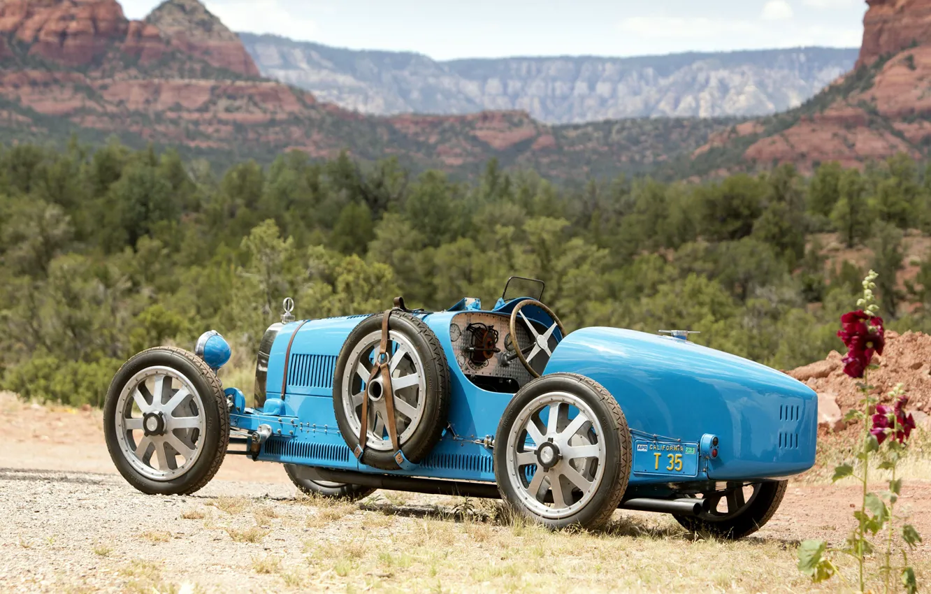 Фото обои Bugatti, Classic, Classic car, 1924, Type 35, Bugatti Type 35 Prototype
