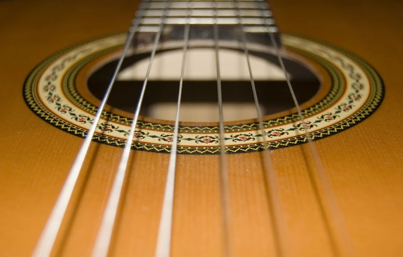 Фото обои guitar, strings, woodwinds