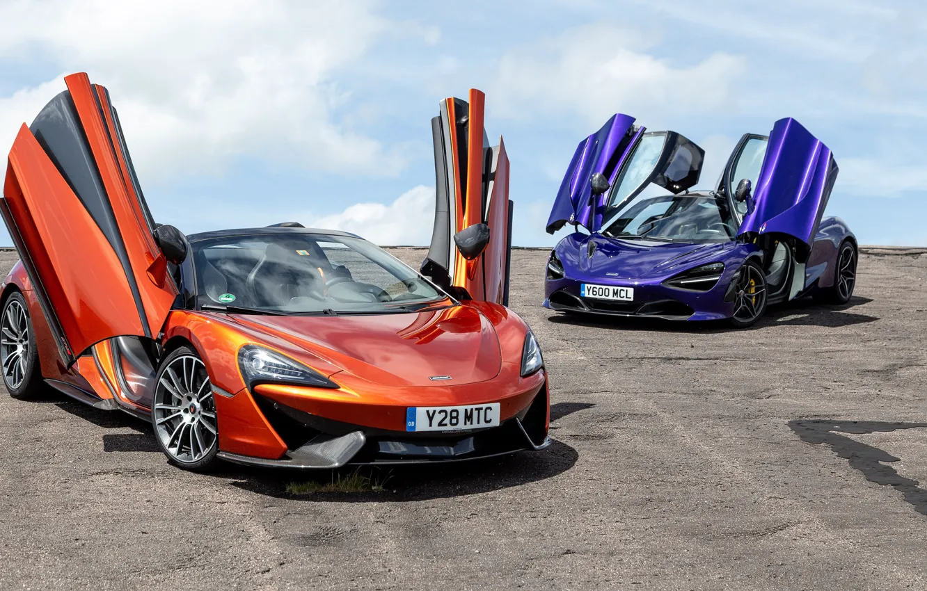 Фото обои McLaren, пара, суперкары, Spider, 570S, 720S