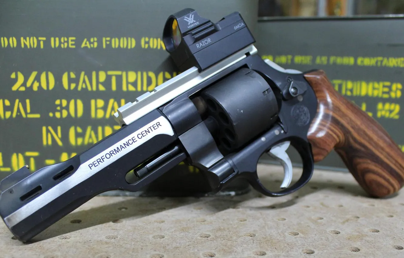 Фото обои оружие, револьвер, weapon, Smith & Wesson, 9 mm, 9 мм, Performace Center, revoler