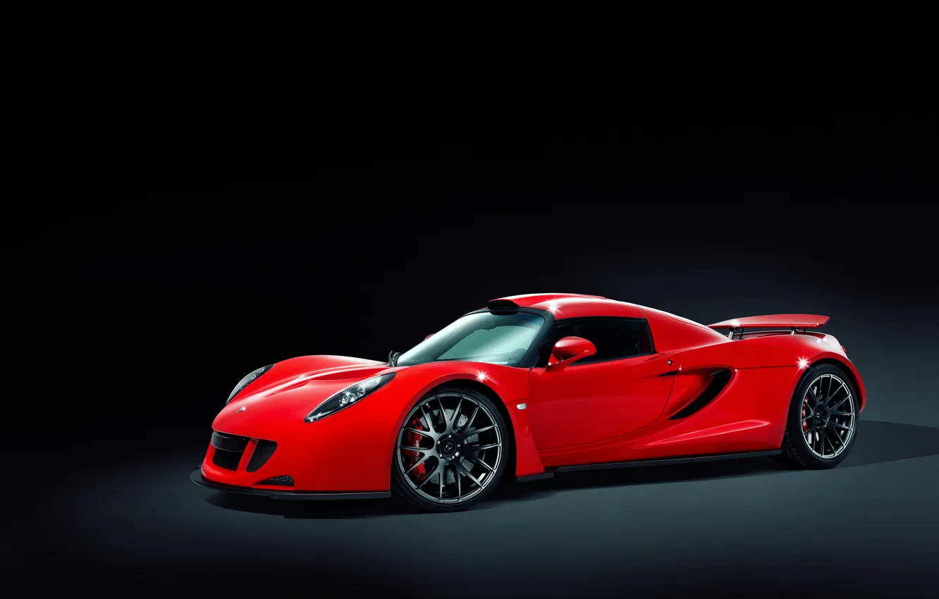 Фото обои суперкар, supercar, 2011, тёмный фон, Hennessey, Venom GT, dark background, единственный экземпляр