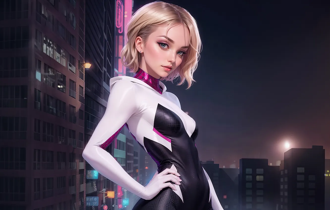Фото обои beauty, gwen stacy, bravery