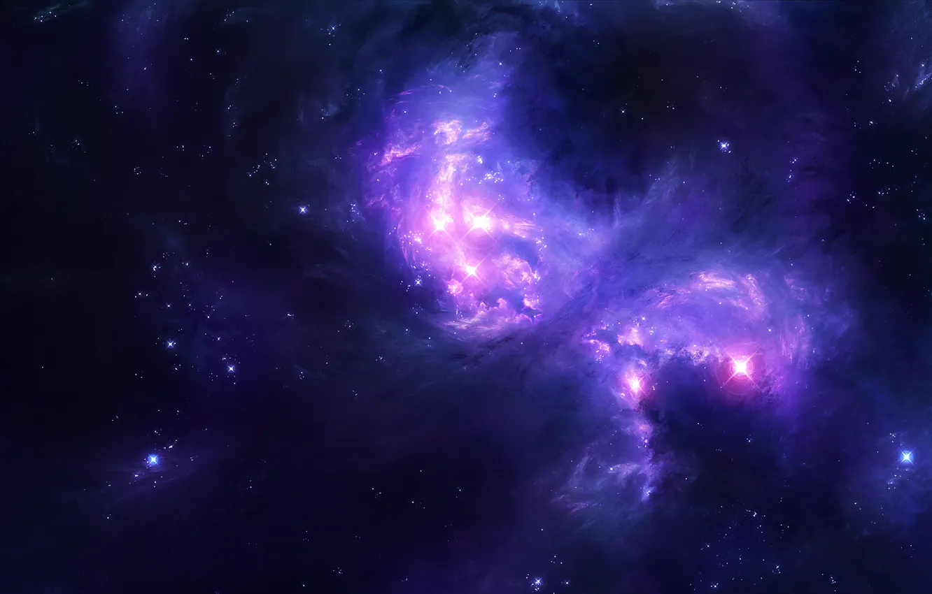 Фото обои космос, свет, звёзды, галактика, space, light, stars, 2560x1600