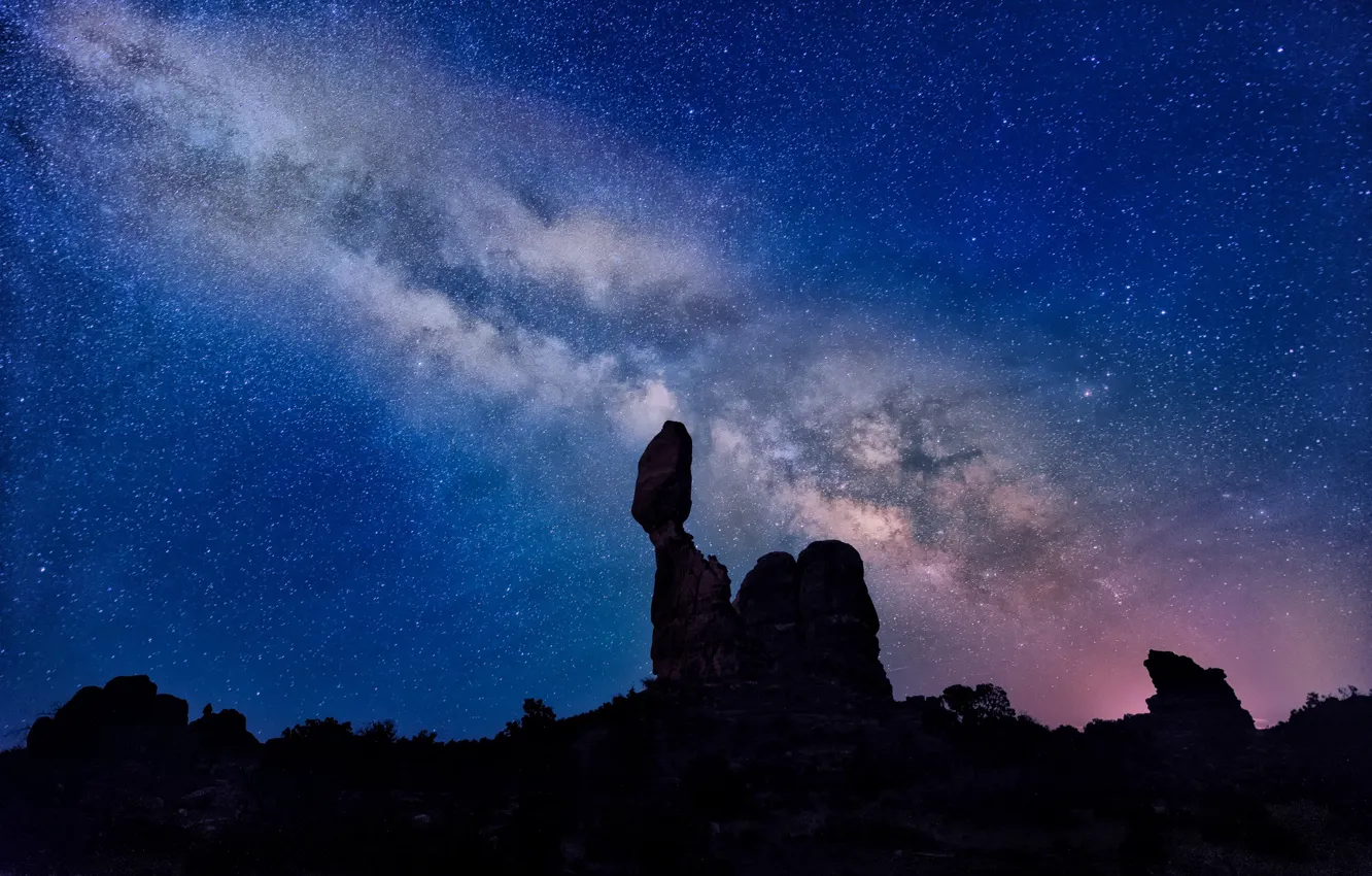 Фото обои небо, звезды, ночь, млечный путь, Milky Way