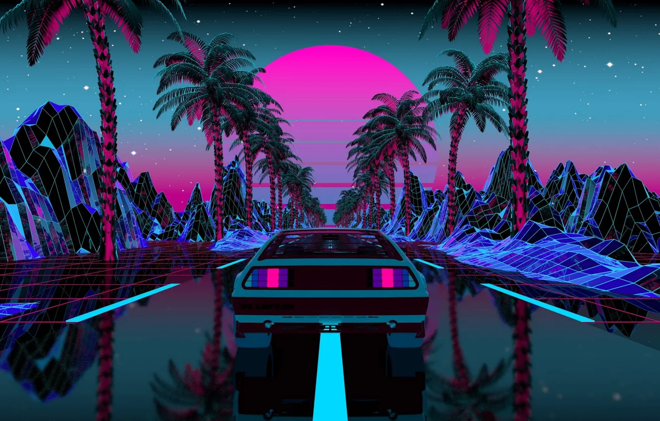 Cyberpunk neon wave фото 26